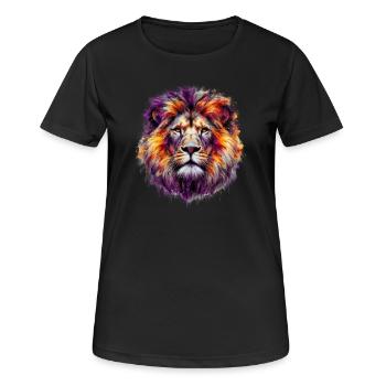 Lion - Women's Breathable T-Shirt - black - Front - AI Model Female 172 light (172cm)