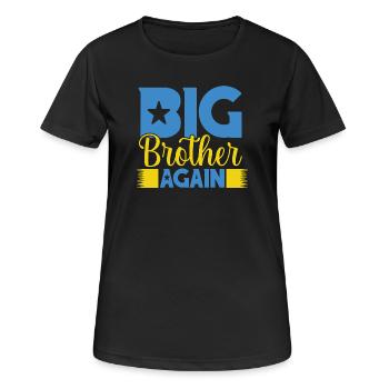BIG BROTHER AGAIN again big brother - Women's Breathable T-Shirt - black - Front - AI Model Female 172 light (172cm)