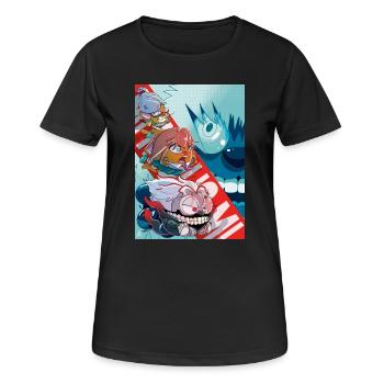 CHADADAN - T-shirt respirant Femme - noir - Devant - AI Model Female 172 light (172cm)
