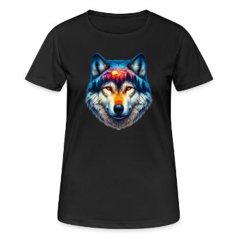 Wolf - Women's Breathable T-Shirt - black - Front - AI Model Female 172 light (172cm)