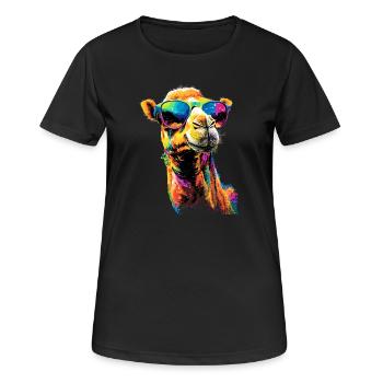 Camel Dromedary Bactrian Camel Gift Camels - Women's Breathable T-Shirt - black - Front - AI Model Female 172 light (172cm)