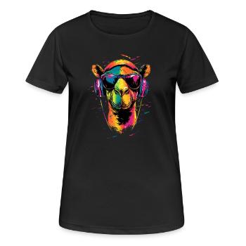 Camel Dromedary Bactrian Camel Gift Camels - Women's Breathable T-Shirt - black - Front - AI Model Female 172 light (172cm)