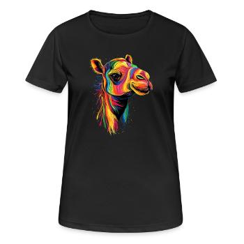 Camel Dromedary Bactrian Camel Gift Camels - Women's Breathable T-Shirt - black - Front - AI Model Female 172 light (172cm)