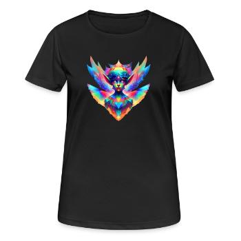Elfe (01) - T-shirt respirant Femme - noir - Devant - AI Model Female 172 light (172cm)