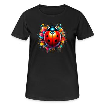 Coccinelle - T-shirt respirant Femme - noir - Devant - AI Model Female 172 light (172cm)