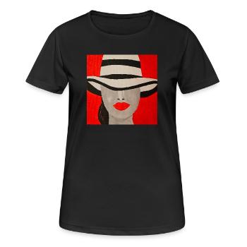 Stolz 2019 - Frauen T-Shirt atmungsaktiv - Schwarz - Vorne - AI Model Female 172 light (172cm)