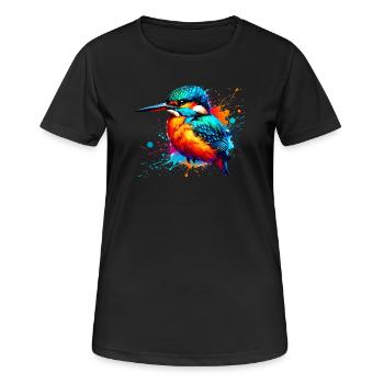 Kingfisher - Women's Breathable T-Shirt - black - Front - AI Model Female 172 light (172cm)