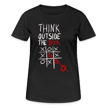Jeu tactique circulaire - T-shirt respirant Femme - noir - Devant - AI Model Female 172 light (172cm)