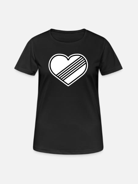 Full throttle heart against speed limit - Women's Breathable T-Shirt - black