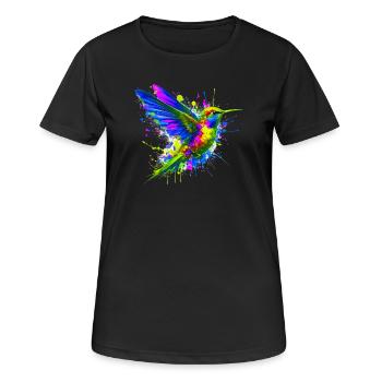 Colibri - T-shirt respirant Femme - noir - Devant - AI Model Female 172 light (172cm)