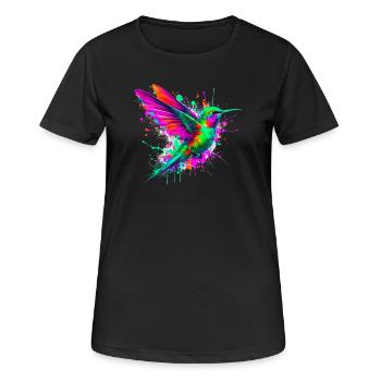 Hummingbird - Women's Breathable T-Shirt - black - Front - AI Model Female 172 light (172cm)