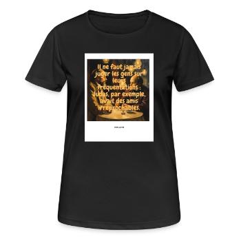 Judge - Women's Breathable T-Shirt - black - Front - AI Model Female 172 light (172cm)