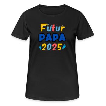 Future Dad 2025 Rainbow - Women's Breathable T-Shirt - black - Front - AI Model Female 172 light (172cm)
