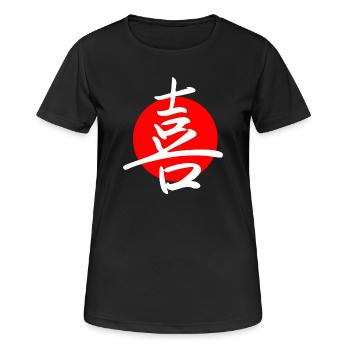 Joy (dark) - Women's Breathable T-Shirt - black - Front - AI Model Female 172 light (172cm)