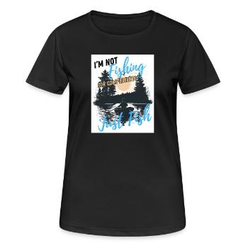 Just Fish, No Compliments - Women's Breathable T-Shirt - black - Front - AI Model Female 172 light (172cm)