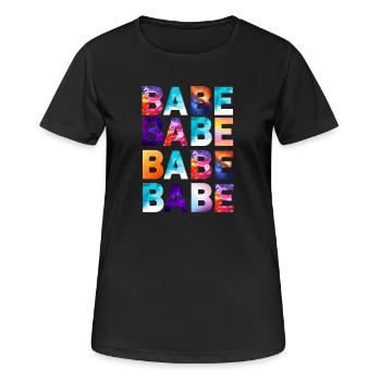 Babe Schatz party ladies girls celebrate Girlie - Women's Breathable T-Shirt - black - Front - AI Model Female 172 light (172cm)
