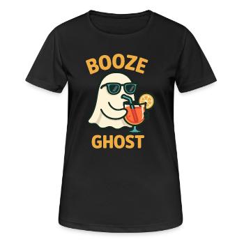 Amateur d’alcool fantomatique avec des lunettes de soleil - T-shirt respirant Femme - noir - Devant - AI Model Female 172 light (172cm)