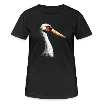 Amoureux des cigognes Cigognes blanches Cigognes géantes Cigognes - T-shirt respirant Femme - noir - Devant - AI Model Female 172 light (172cm)
