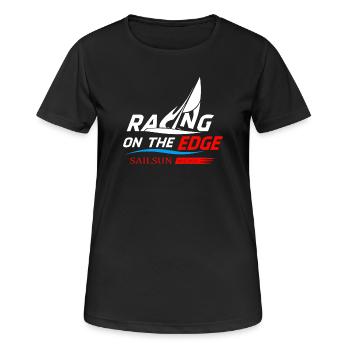 Sailboat Race - Women's Breathable T-Shirt - black - Front - AI Model Female 172 light (172cm)