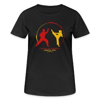 Martial art - Women's Breathable T-Shirt - black - Front - AI Model Female 172 light (172cm)
