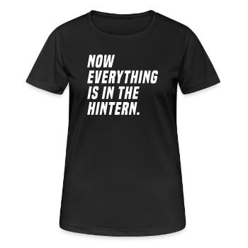 Lustiger Denglisch Spruch - Frauen T-Shirt atmungsaktiv - Schwarz - Vorne - AI Model Female 172 light (172cm)