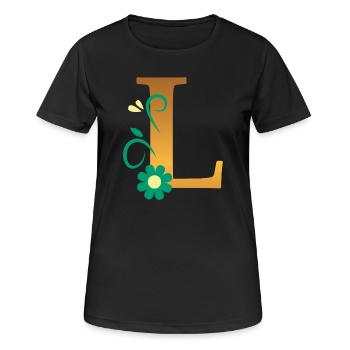 L - Women's Breathable T-Shirt - black - Front - AI Model Female 172 light (172cm)