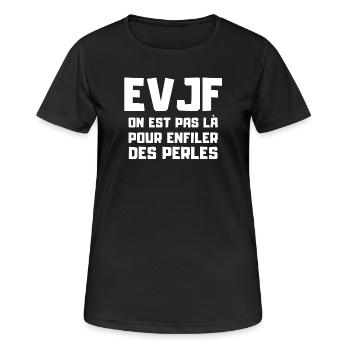 Junggesellenabschied, Junggesellenabschied - Frauen T-Shirt atmungsaktiv - Schwarz - Vorne - AI Model Female 172 light (172cm)