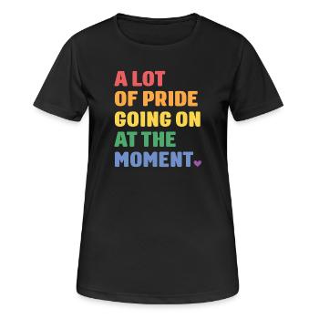 LGBTQ Pride Month - Viel Pride - Frauen T-Shirt atmungsaktiv - Schwarz - Vorne - AI Model Female 172 light (172cm)
