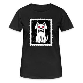 Ghost Dog - Women's Breathable T-Shirt - black - Front - AI Model Female 172 light (172cm)