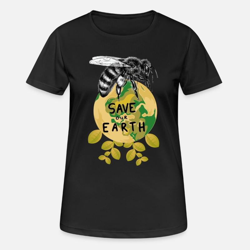Earth’s hum - Women's Breathable T-Shirt - black