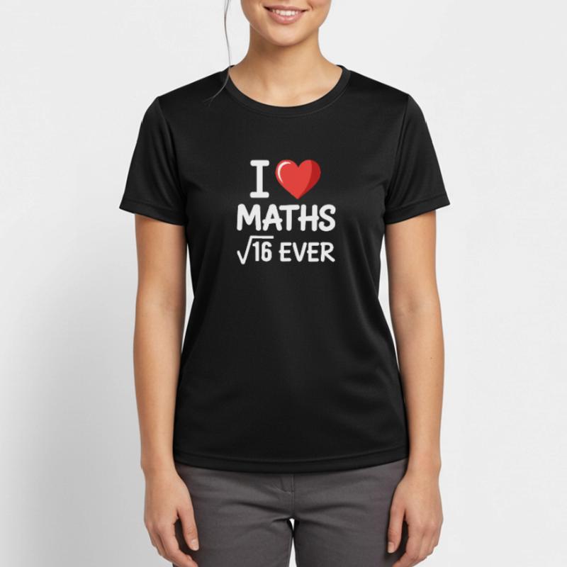 Math J’adore les maths Maths Nerd Professeur de mathématiques T-shirt respirant Femme