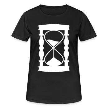 Sanduhr - Frauen T-Shirt atmungsaktiv - Schwarz - Vorne - AI Model Female 172 light (172cm)