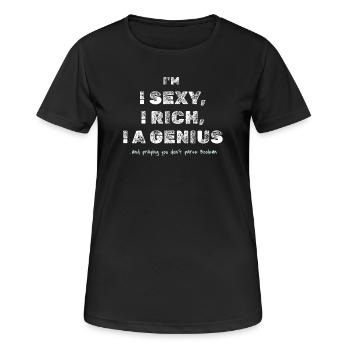 Blague booléenne - T-shirt de développement drôle - T-shirt respirant Femme - noir - Devant - AI Model Female 172 light (172cm)
