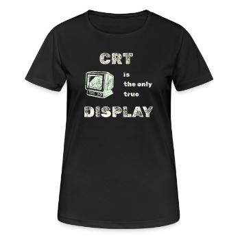 Tube Wahrheit - Frauen T-Shirt atmungsaktiv - Schwarz - Vorne - AI Model Female 172 light (172cm)