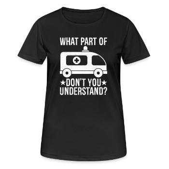 quelle partie de ne comprenez-vous pas - T-shirt respirant Femme - noir - Devant - AI Model Female 172 light (172cm)