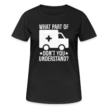 quelle partie de ne comprenez-vous pas - T-shirt respirant Femme - noir - Devant - AI Model Female 172 light (172cm)