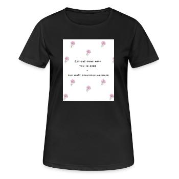 Love 12 - Women's Breathable T-Shirt - black - Front - AI Model Female 172 light (172cm)