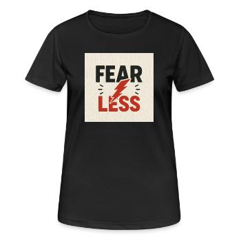 Conception de choc de puissance motivationnelle - T-shirt respirant Femme - noir - Devant - AI Model Female 172 light (172cm)
