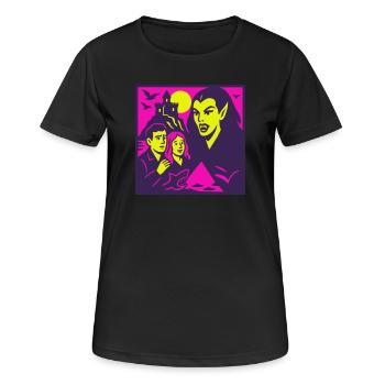 Horreur Nostalgie - T-shirt respirant Femme - noir - Devant - AI Model Female 172 light (172cm)
