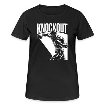 Knock-out - T-shirt respirant Femme - noir - Devant - AI Model Female 172 light (172cm)