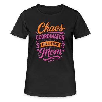 Working Mom - The Life of a Mother - Women's Breathable T-Shirt - black - Front - AI Model Female 172 light (172cm)