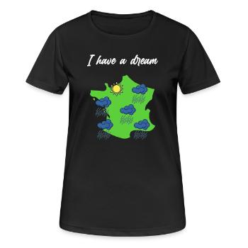 Normandie Sonne Normannische Humor Geschenk - Frauen T-Shirt atmungsaktiv - Schwarz - Vorne - AI Model Female 172 light (172cm)