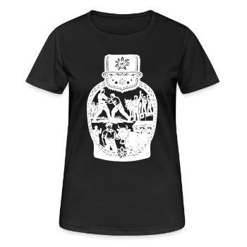 Schwingerkonig_white - T-shirt respirant Femme - noir - Devant - AI Model Female 172 light (172cm)