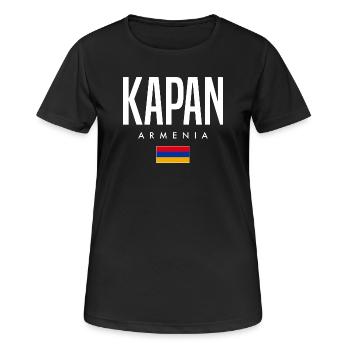 Kapan, Arménie - T-shirt respirant Femme - noir - Devant - AI Model Female 172 light (172cm)
