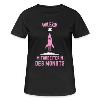 Best Painter Employee of the Month Painting - Women's Breathable T-Shirt - black - Front - AI Model Female 172 light (172cm)