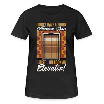 Elevator toddler & kids - Frauen T-Shirt atmungsaktiv - Schwarz - Vorne - AI Model Female 172 light (172cm)