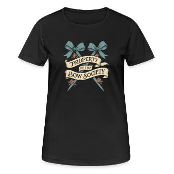 Coquette esthétique noeud motif girly pastel - T-shirt respirant Femme - noir - Devant - AI Model Female 172 light (172cm)