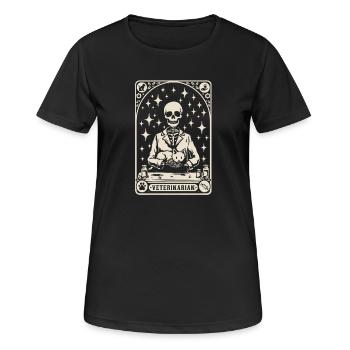Veterinär Tierarzt Tierarzt - Frauen T-Shirt atmungsaktiv - Schwarz - Vorne - AI Model Female 172 light (172cm)