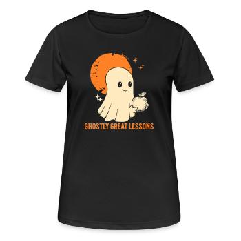 Funny Teacher Skeleton Halloween Classroom - Women's Breathable T-Shirt - black - Front - AI Model Female 172 light (172cm)