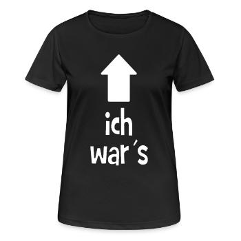 C’était moi - je suis à blâmer - coupable - T-shirt respirant Femme - noir - Devant - AI Model Female 172 light (172cm)